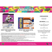 2023/24 Upper Deck Credentials Hockey Hobby 20-Box Case