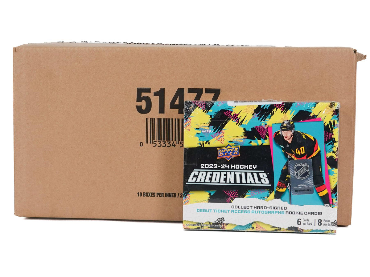 2023/24 Upper Deck Credentials Hockey Hobby 20-Box Case