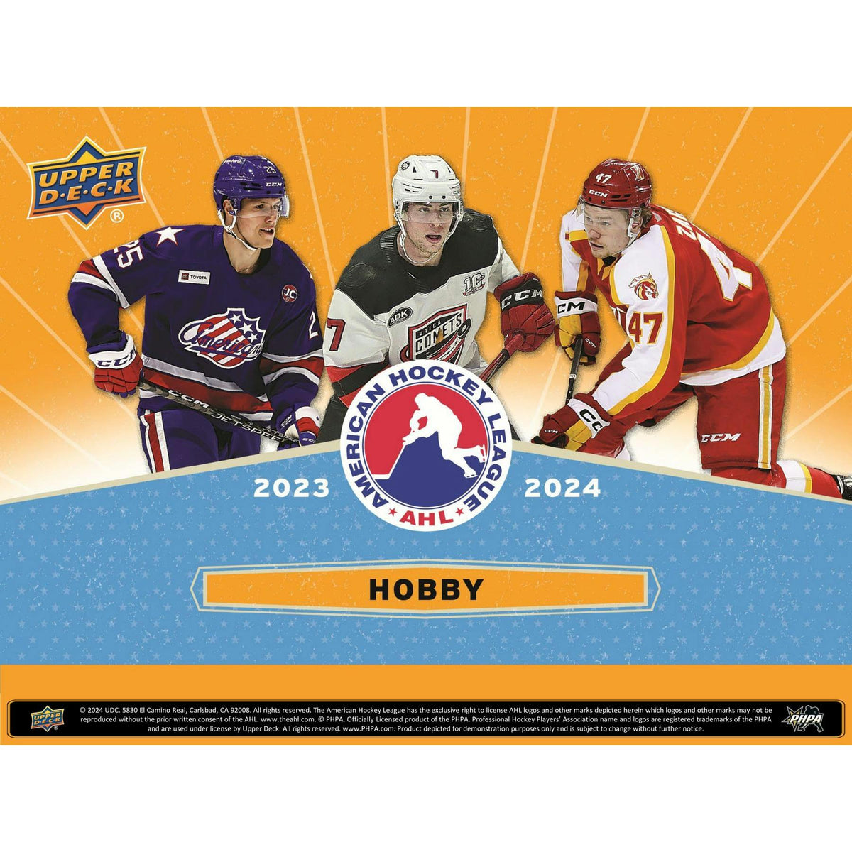 2023/24 Upper Deck AHL Hockey Hobby 24-Box Case