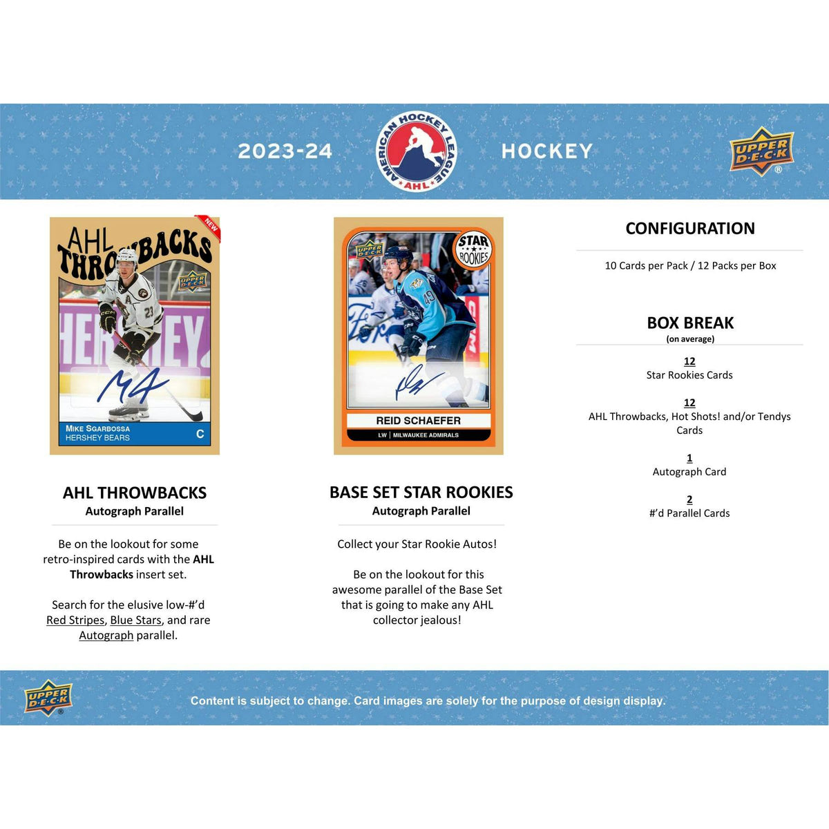 2023/24 Upper Deck AHL Hockey Hobby 24-Box Case