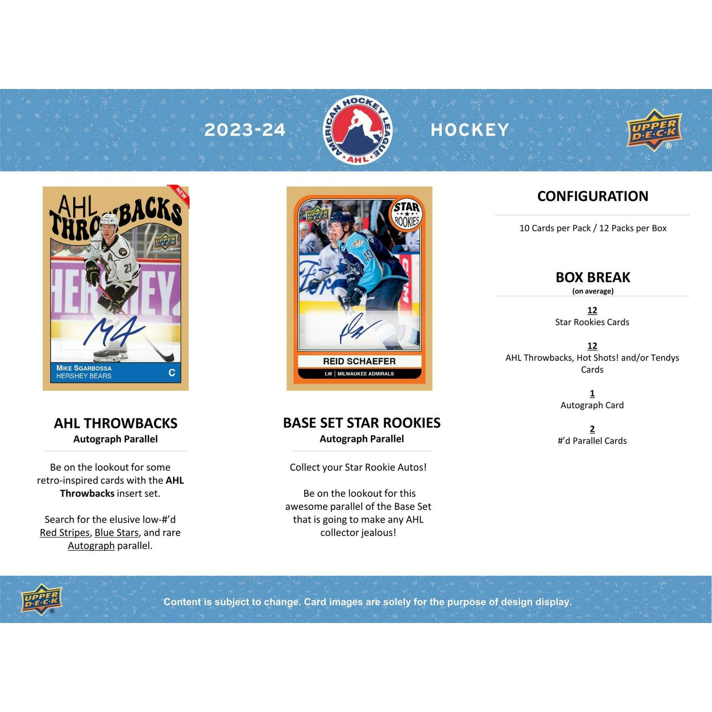 2023/24 Upper Deck AHL Hockey Hobby Box