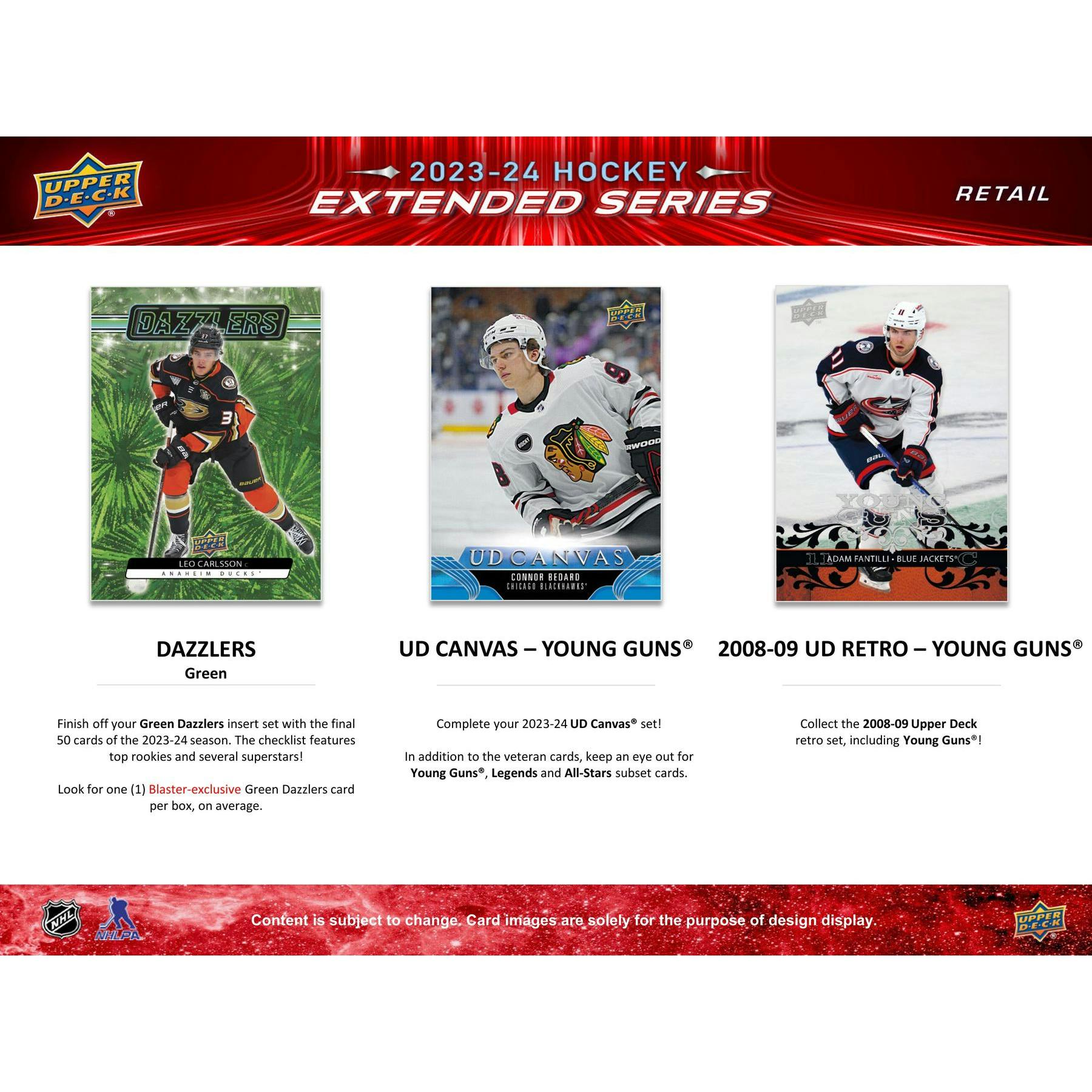 2023/24 Upper Deck Extended Series Hockey Blaster Box (Reed Buy)