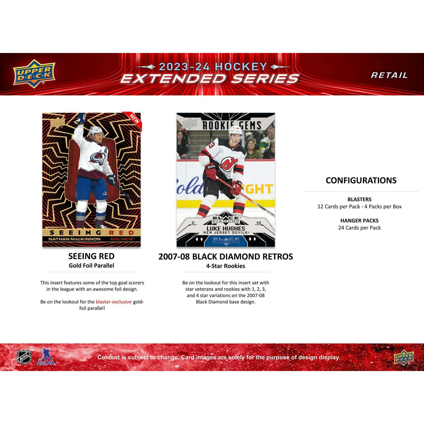 2023/24 Upper Deck Extended Series Hockey Blaster Box (Reed Buy)