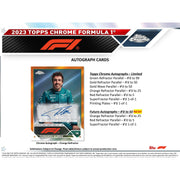 2023 Topps Chrome F1 Formula 1 Hobby Box
