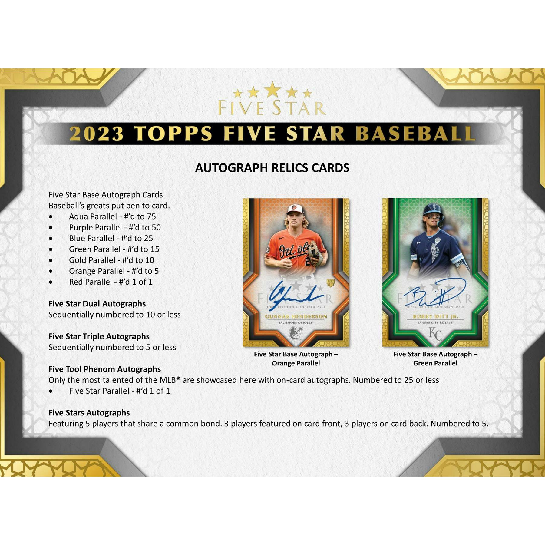 2023 Topps Five Star Baseball Hobby Box