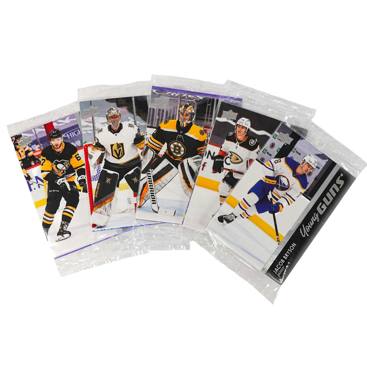 2021/22 Upper Deck Series 1 Hockey Young Guns/Purple Dazzlers Bonus Pack (Lot of 10)