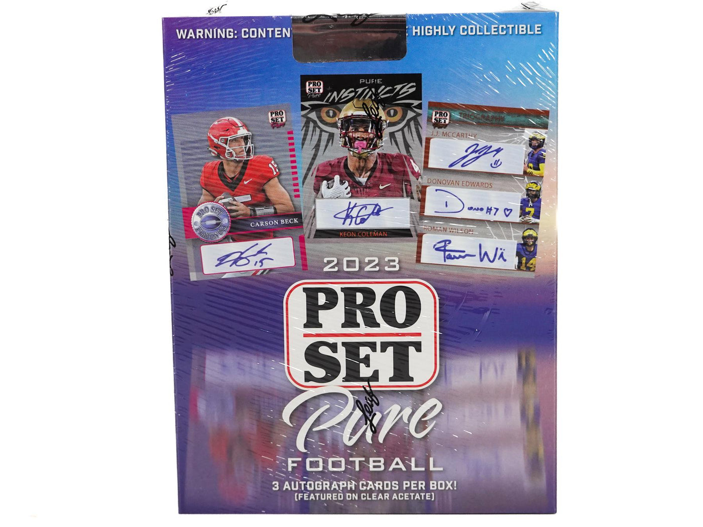 2023 Leaf Pro Set Pure Football Hobby Box (Reed Buy)