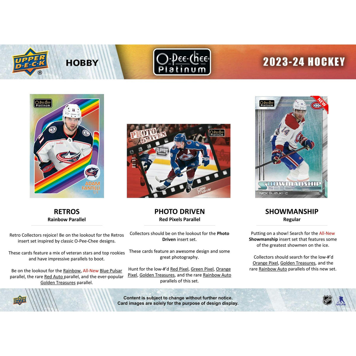 2023/24 Upper Deck O-Pee-Chee Platinum Hockey Hobby Box