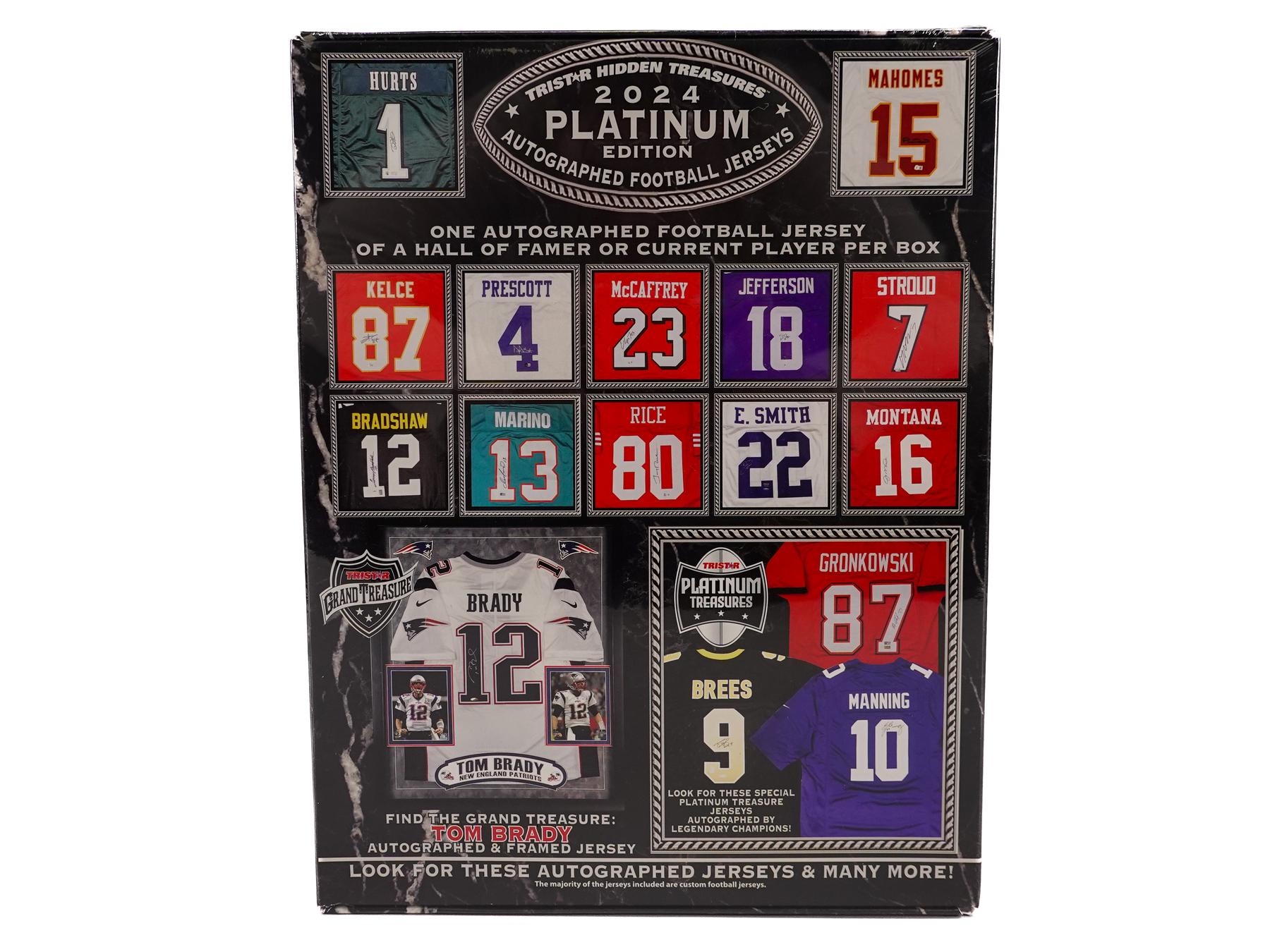 2024 TriStar Hidden Treasures Platinum Edition Autographed Football Jersey Hobby Box