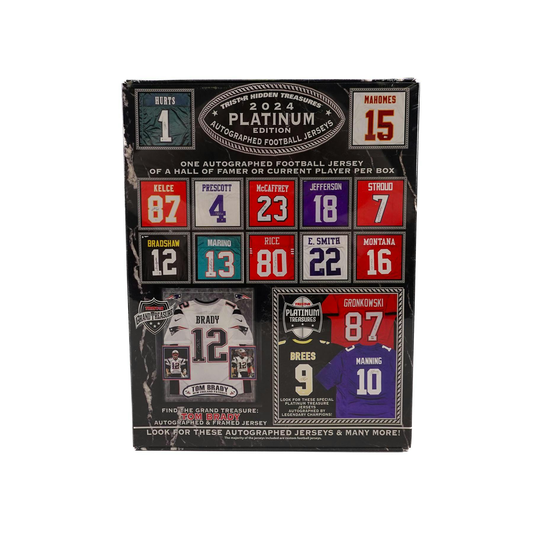 2024 TriStar Hidden Treasures Platinum Edition Autographed Football Jersey Hobby Box
