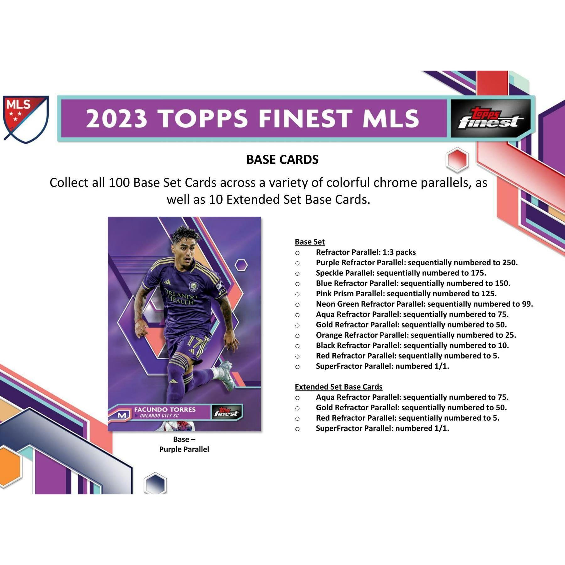 2023 Topps MLS Major League Soccer Finest Soccer Hobby Box (Reed Buy)