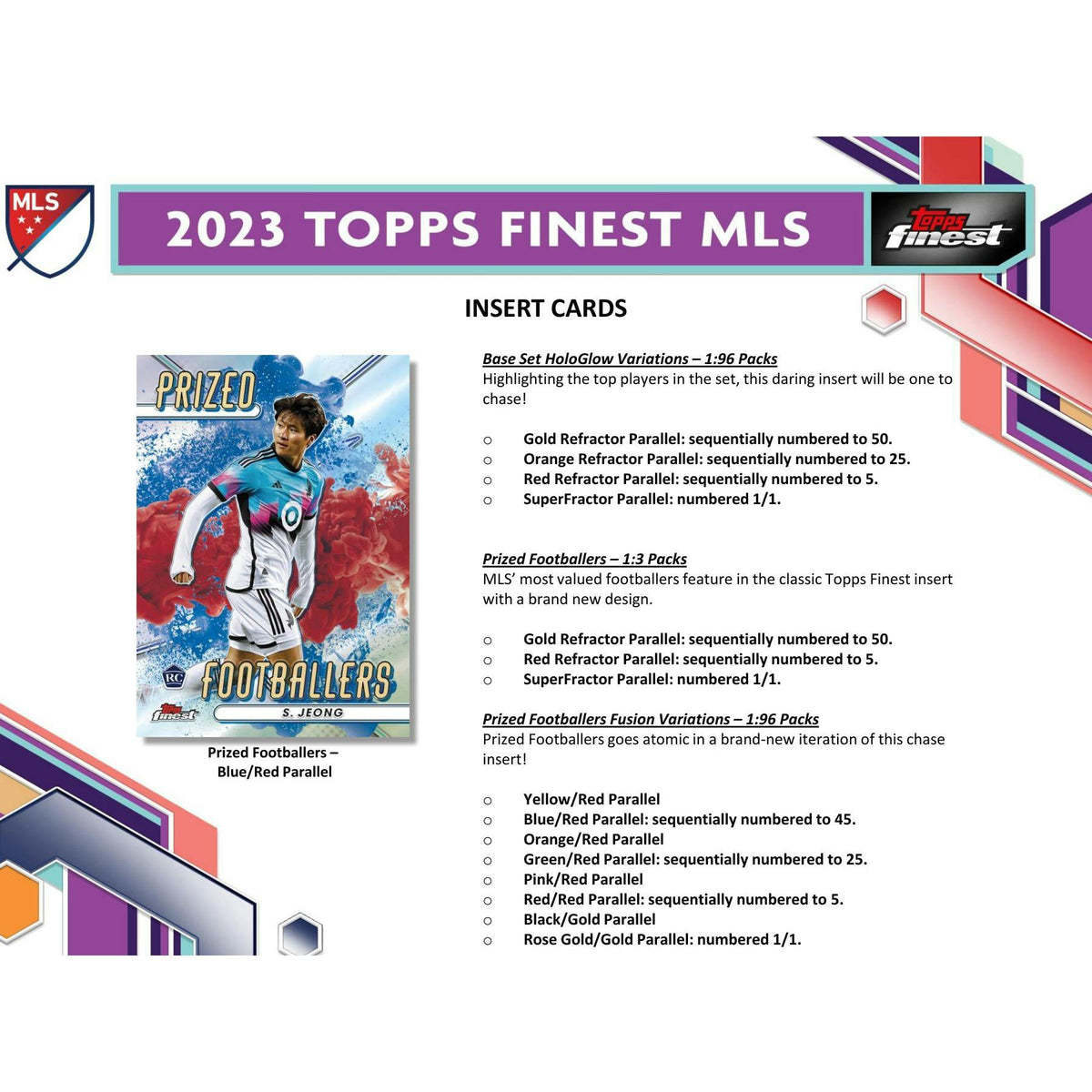 2023 Topps MLS Major League Soccer Finest Soccer Hobby Box (Reed Buy)
