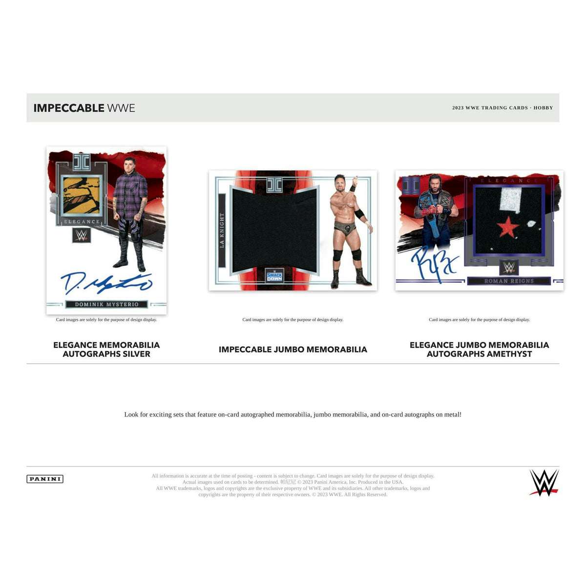 2023 Panini Impeccable WWE Wrestling Hobby Box