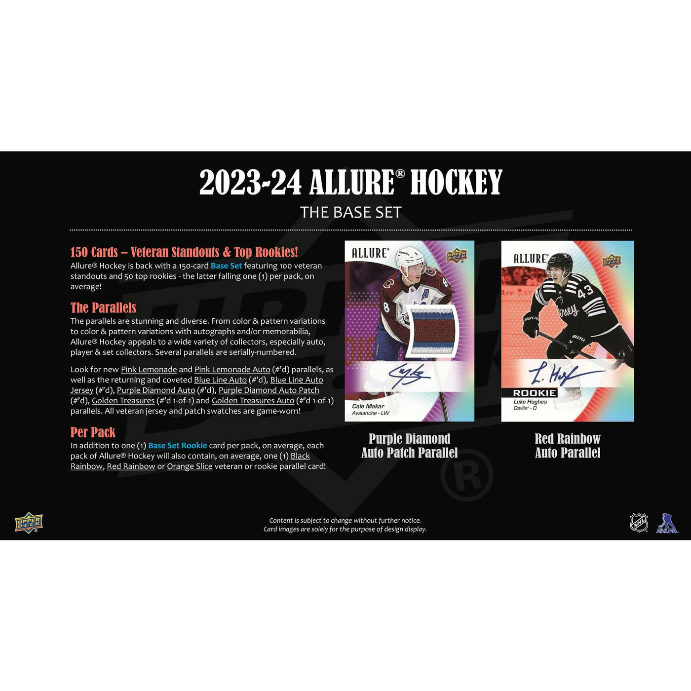 2023/24 Upper Deck Allure Hockey Hobby 18-Box Case