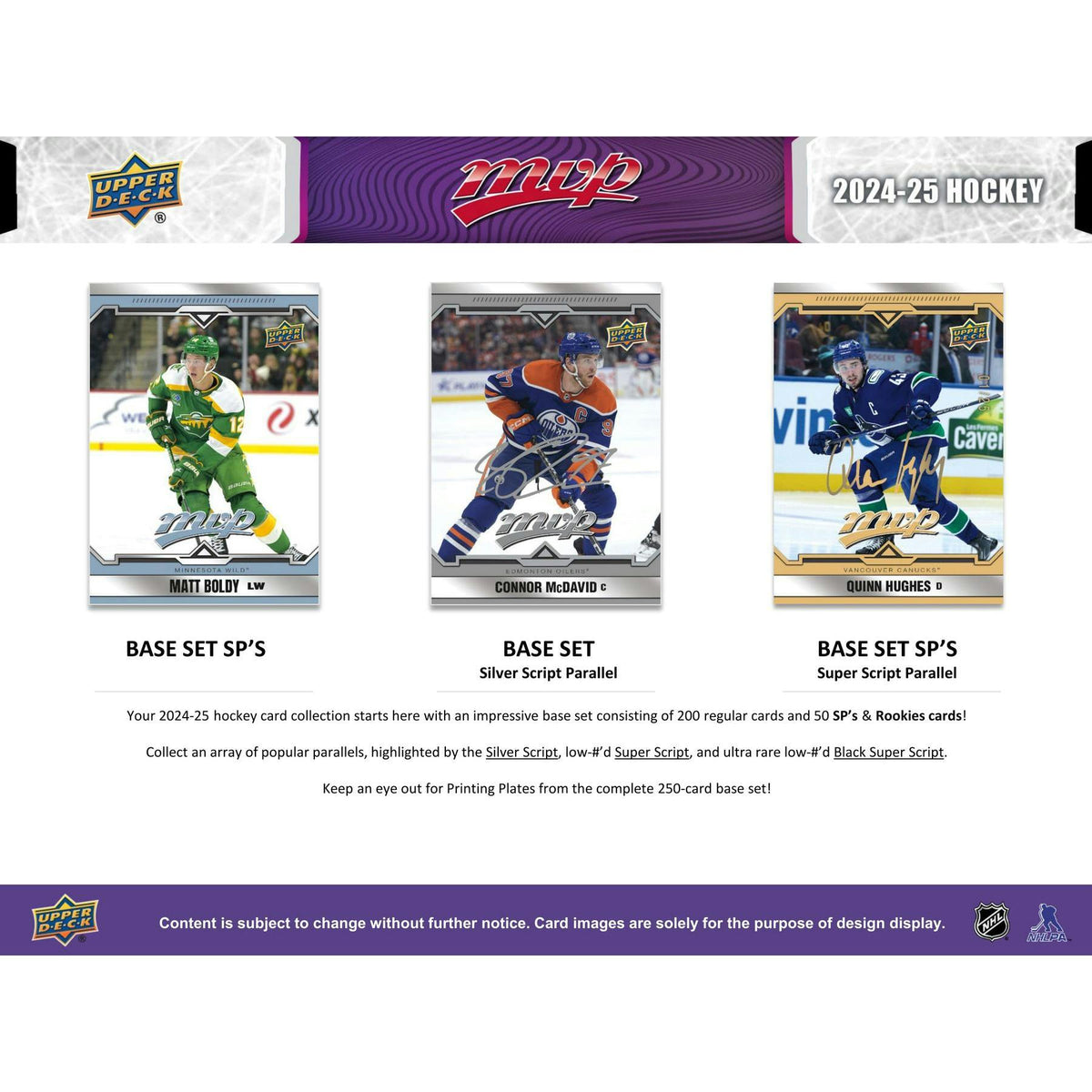 2024/25 Upper Deck MVP Hockey Hobby Box