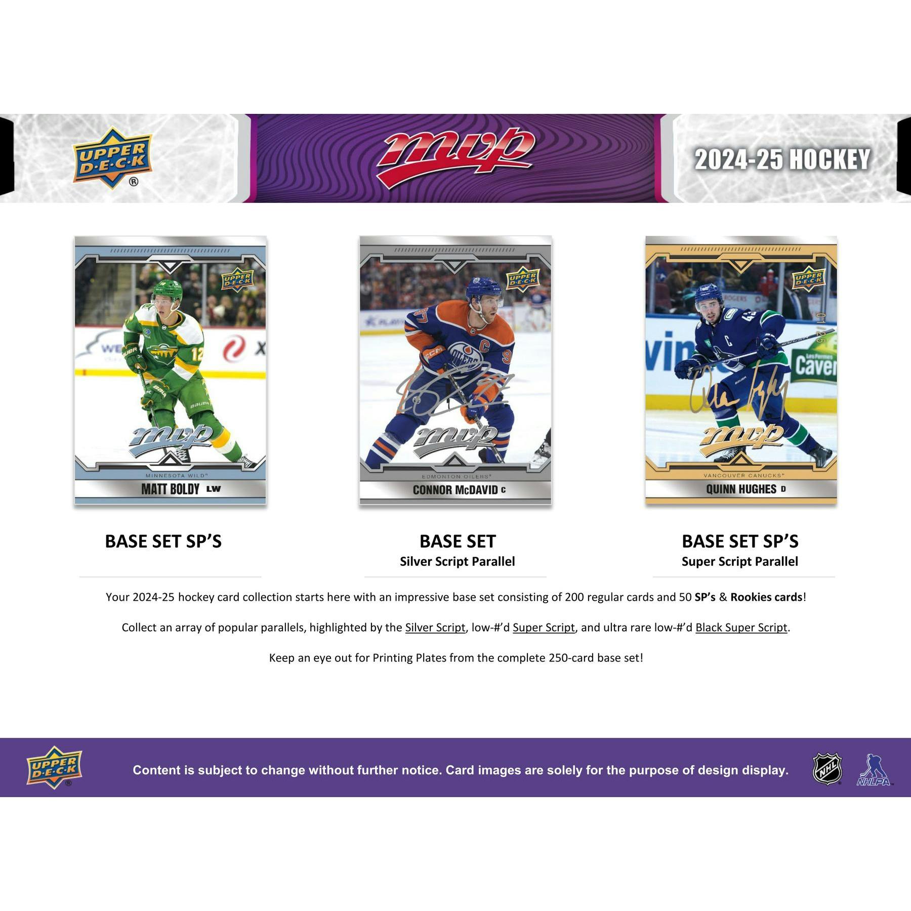 2024/25 Upper Deck MVP Hockey Hobby Box