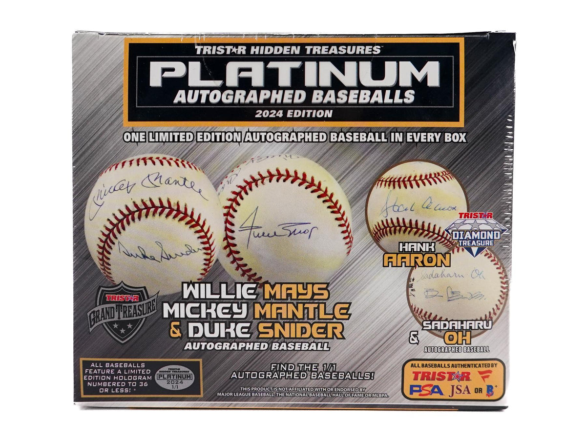 2024 TriStar Hidden Treasures Platinum Autographed Baseballs Hobby Box (Reed Buy)