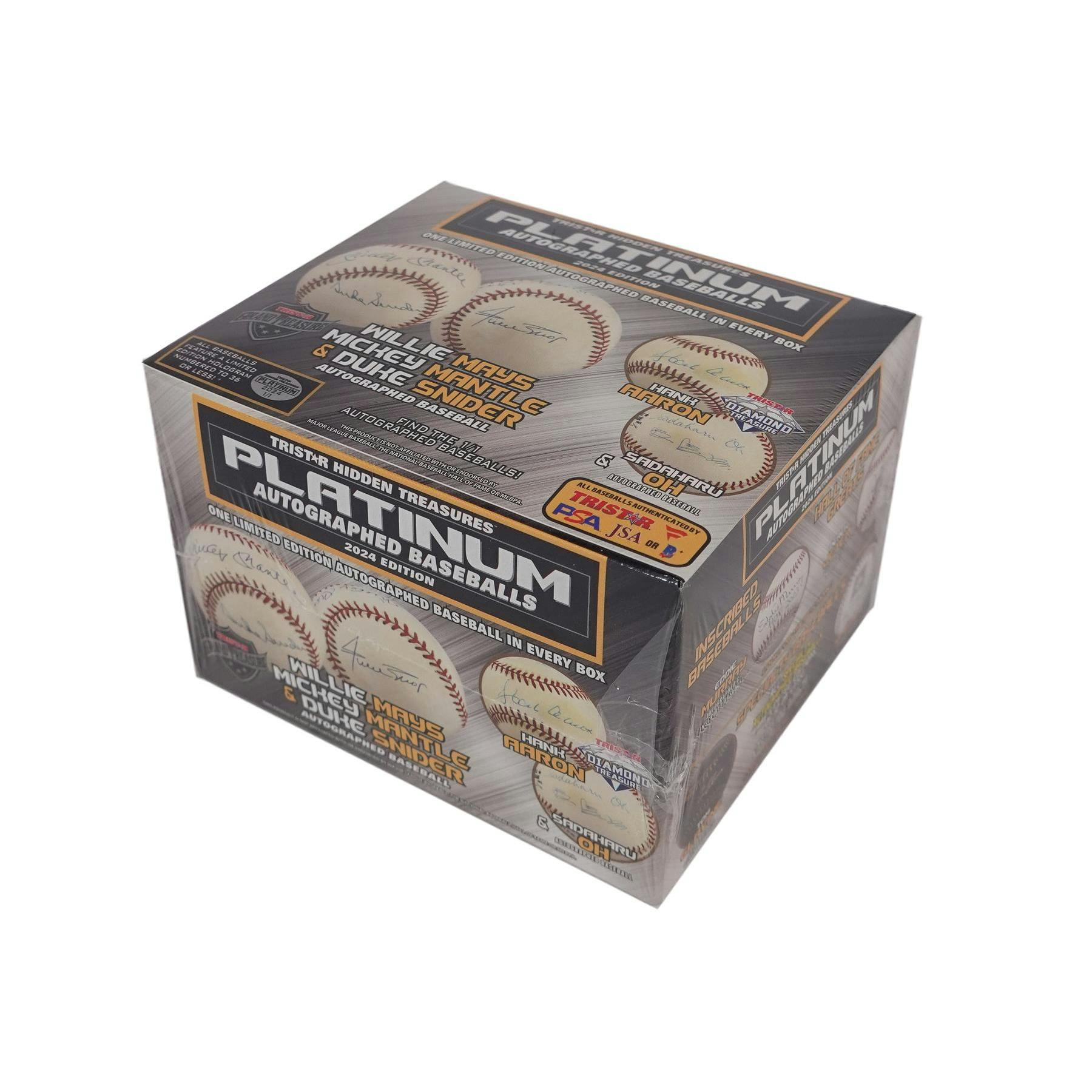 2024 TriStar Hidden Treasures Platinum Autographed Baseballs Hobby Box (Reed Buy)