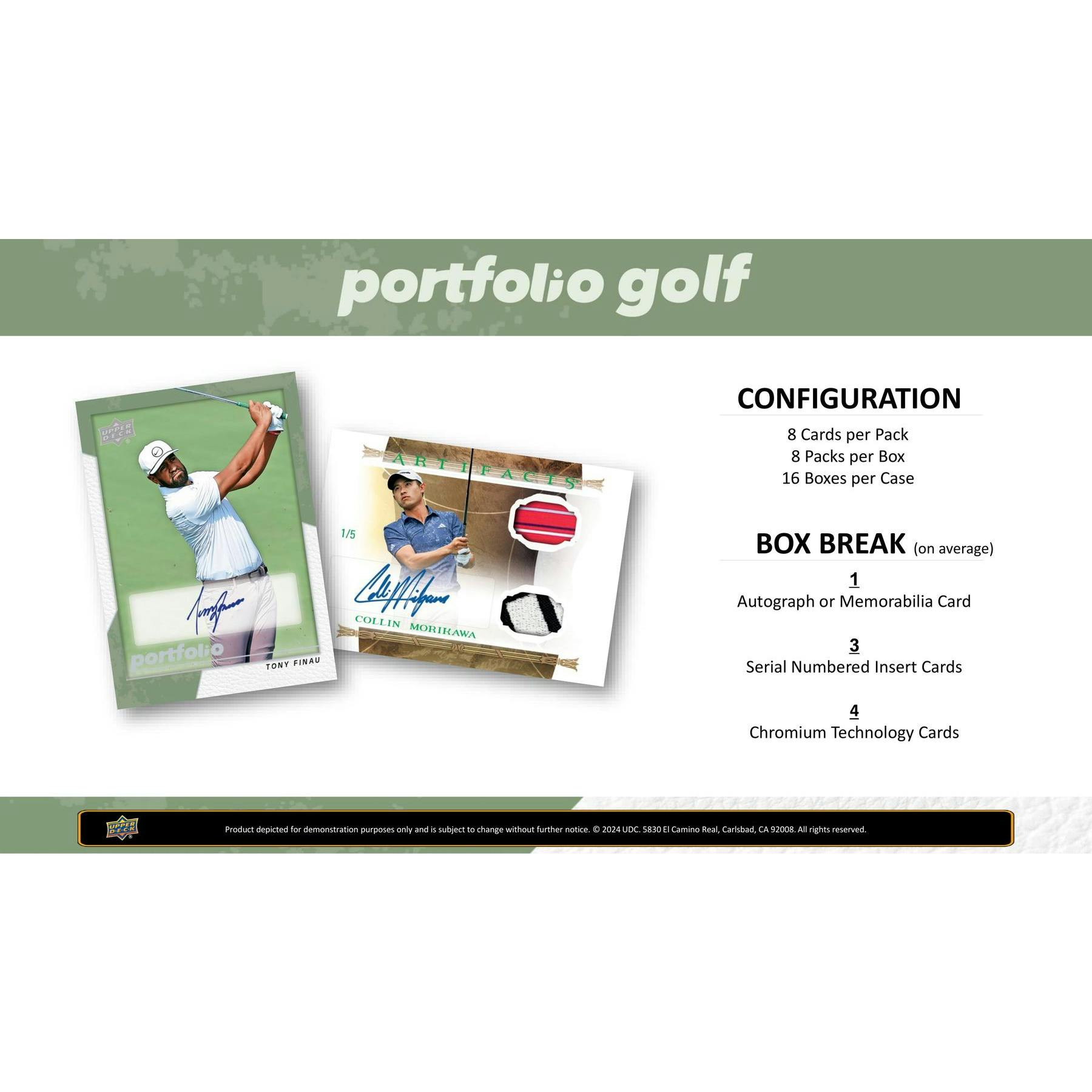 2024 Upper Deck Portfolio Golf Hobby Pack