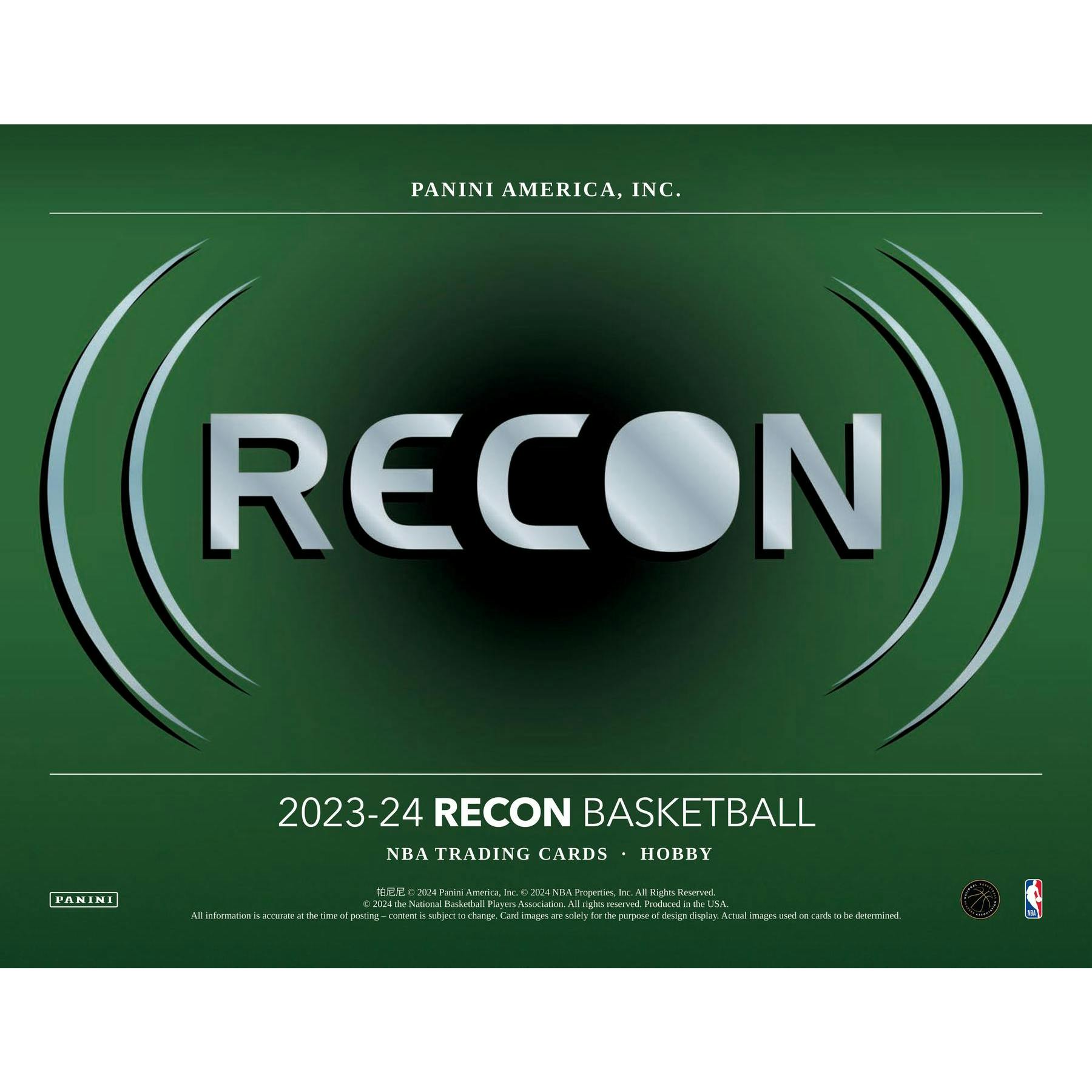 2023/24 Panini Recon Basketball Hobby 12-Box Case