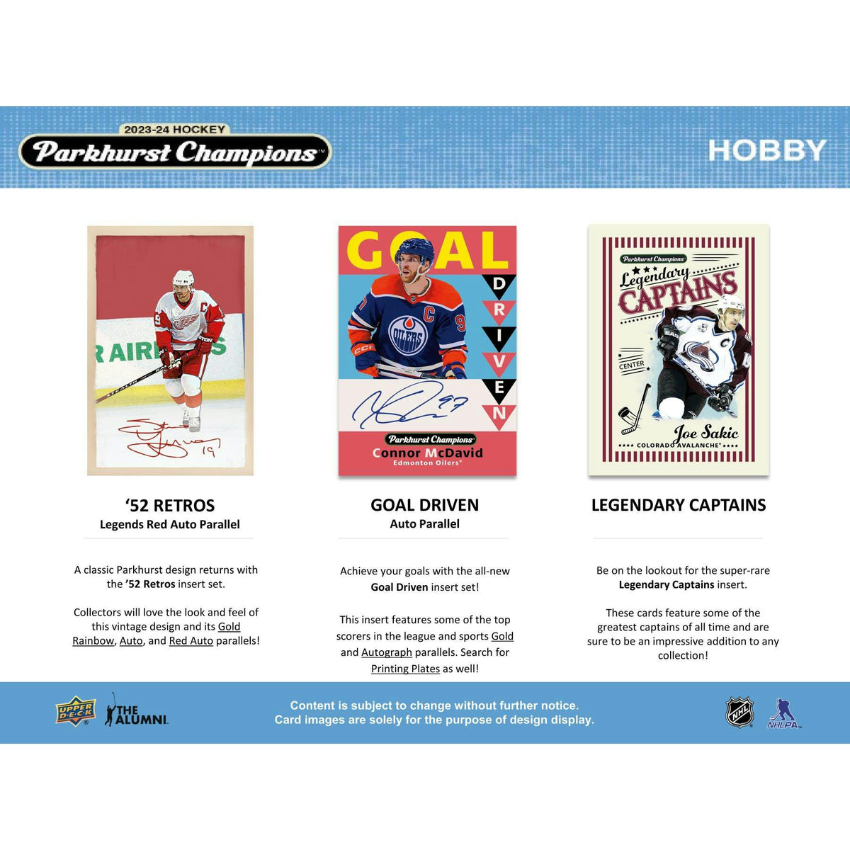 2023/24 Upper Deck Parkhurst Champions Hockey Hobby Box