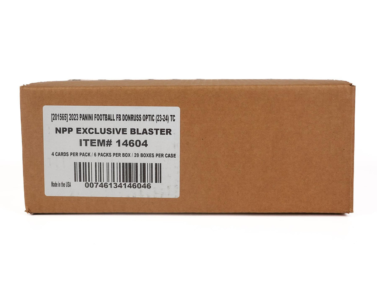 2023 Panini Donruss Optic Football Blaster 20-Box Case (Purple Shock Parallels)