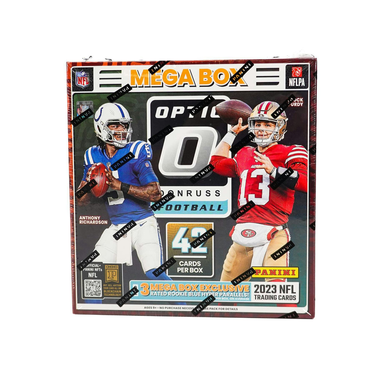 2023 Panini Donruss Optic Football Mega Box (Blue Hyper Parallels) (Reed Buy)