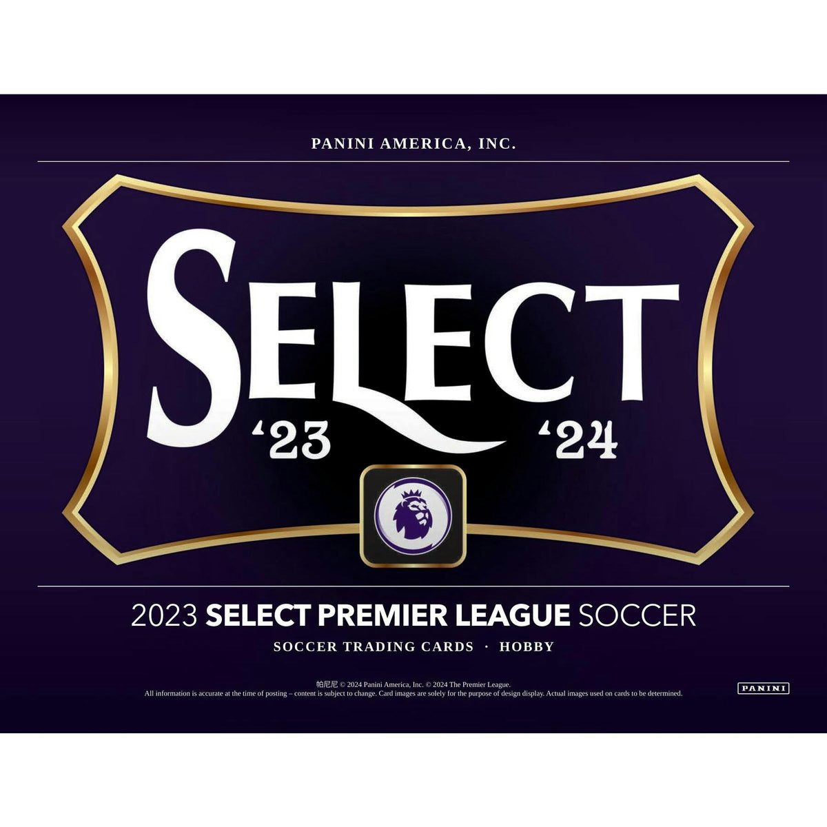 2023/24 Panini Select Premier League EPL Soccer Hobby 12-Box Case
