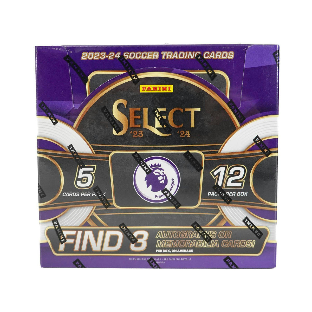 2023/24 Panini Select Premier League EPL Soccer Hobby 12-Box Case