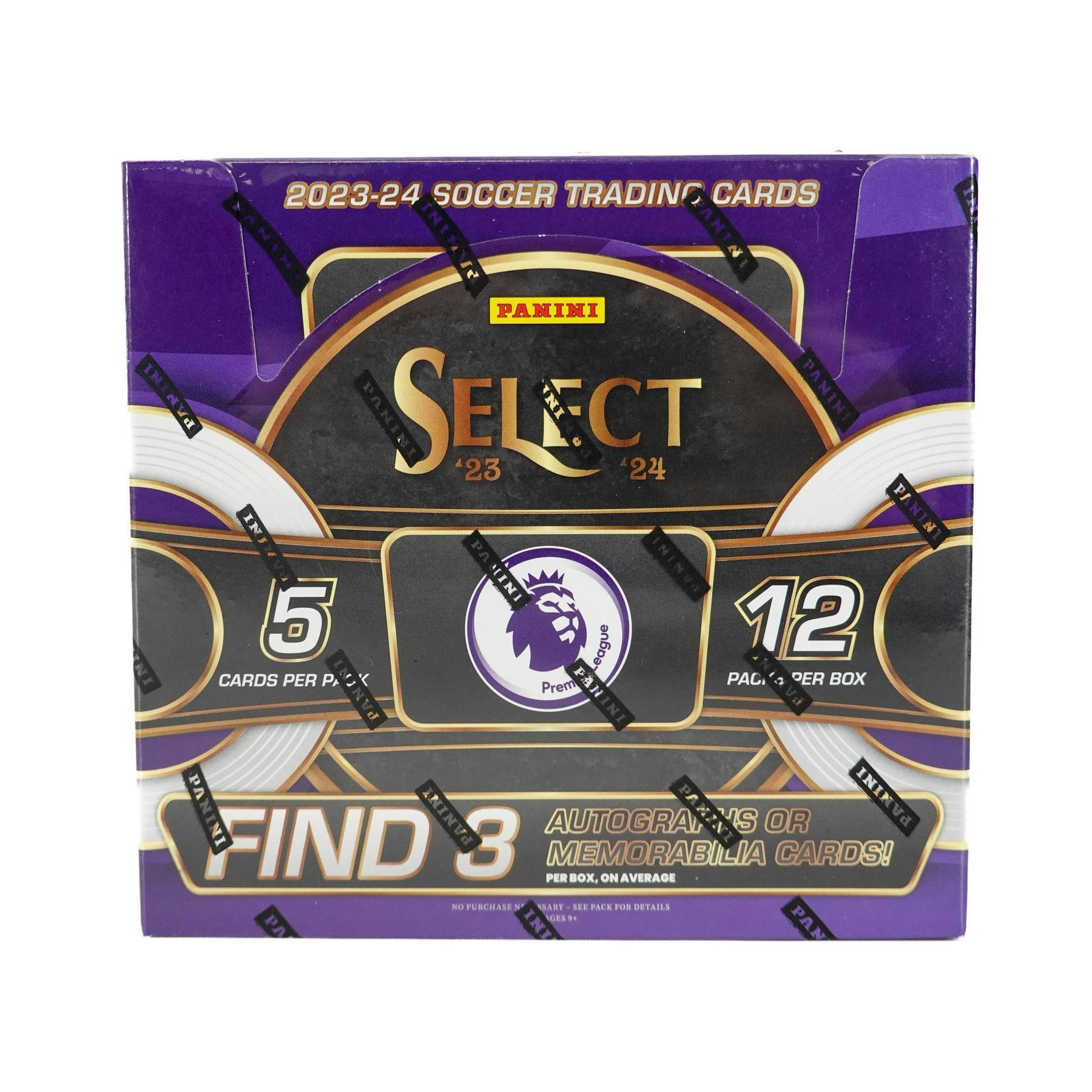 2023/24 Panini Select Premier League EPL Soccer Hobby 12-Box Case