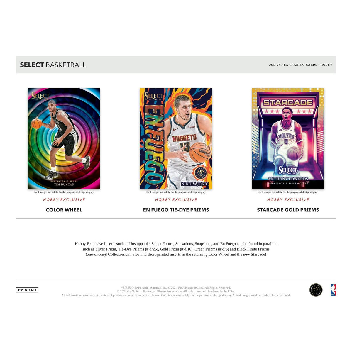 2023/24 Panini Select Basketball Hobby Box (Slightly Damaged)