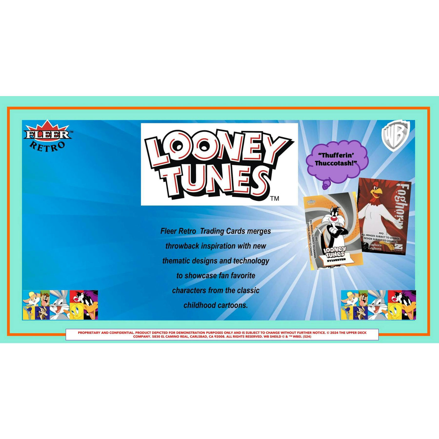 2024 Upper Deck Fleer Retro Looney Tunes Hobby 12-Box Case