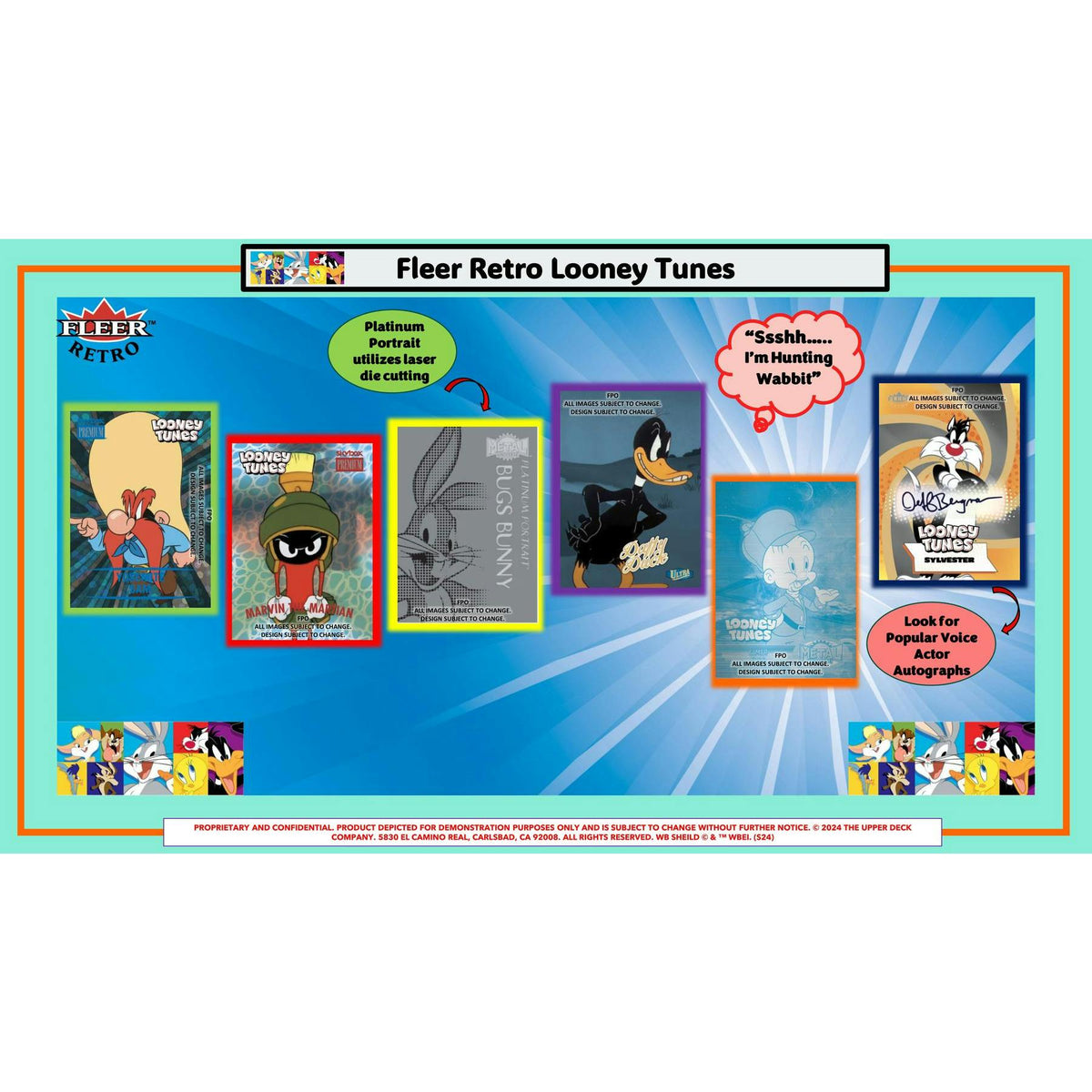 2024 Upper Deck Fleer Retro Looney Tunes Hobby 12-Box Case