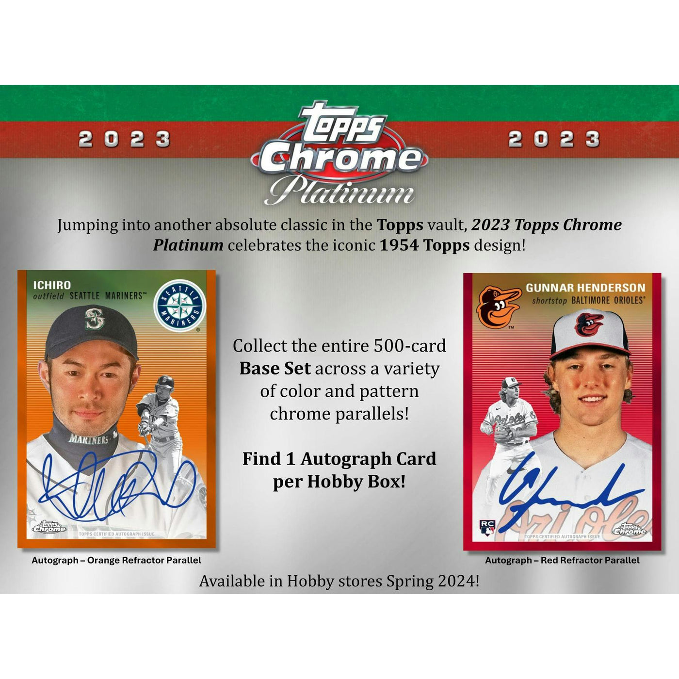 2023 Topps Chrome Platinum Anniversary Baseball Hobby 12-Box Case