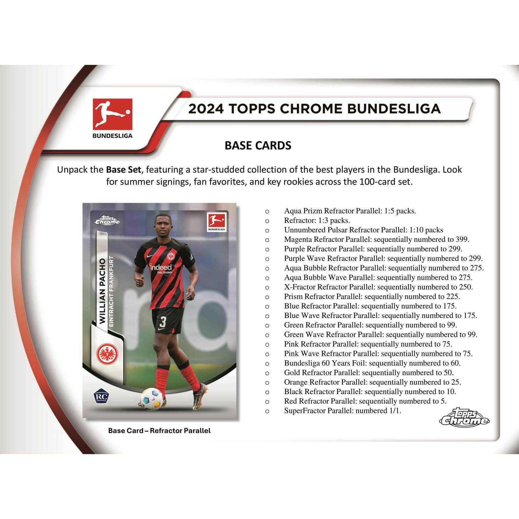 2023/24 Topps Chrome Bundesliga Soccer Hobby Pack