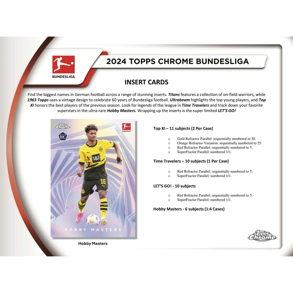 2023/24 Topps Chrome Bundesliga Soccer Hobby Pack