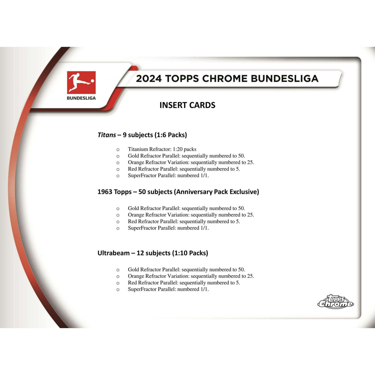 2023/24 Topps Chrome Bundesliga Soccer Hobby Pack