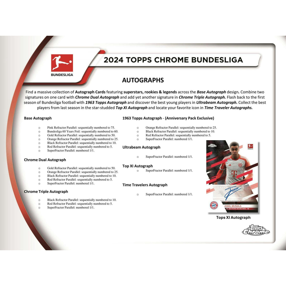 2023/24 Topps Chrome Bundesliga Soccer Hobby Box