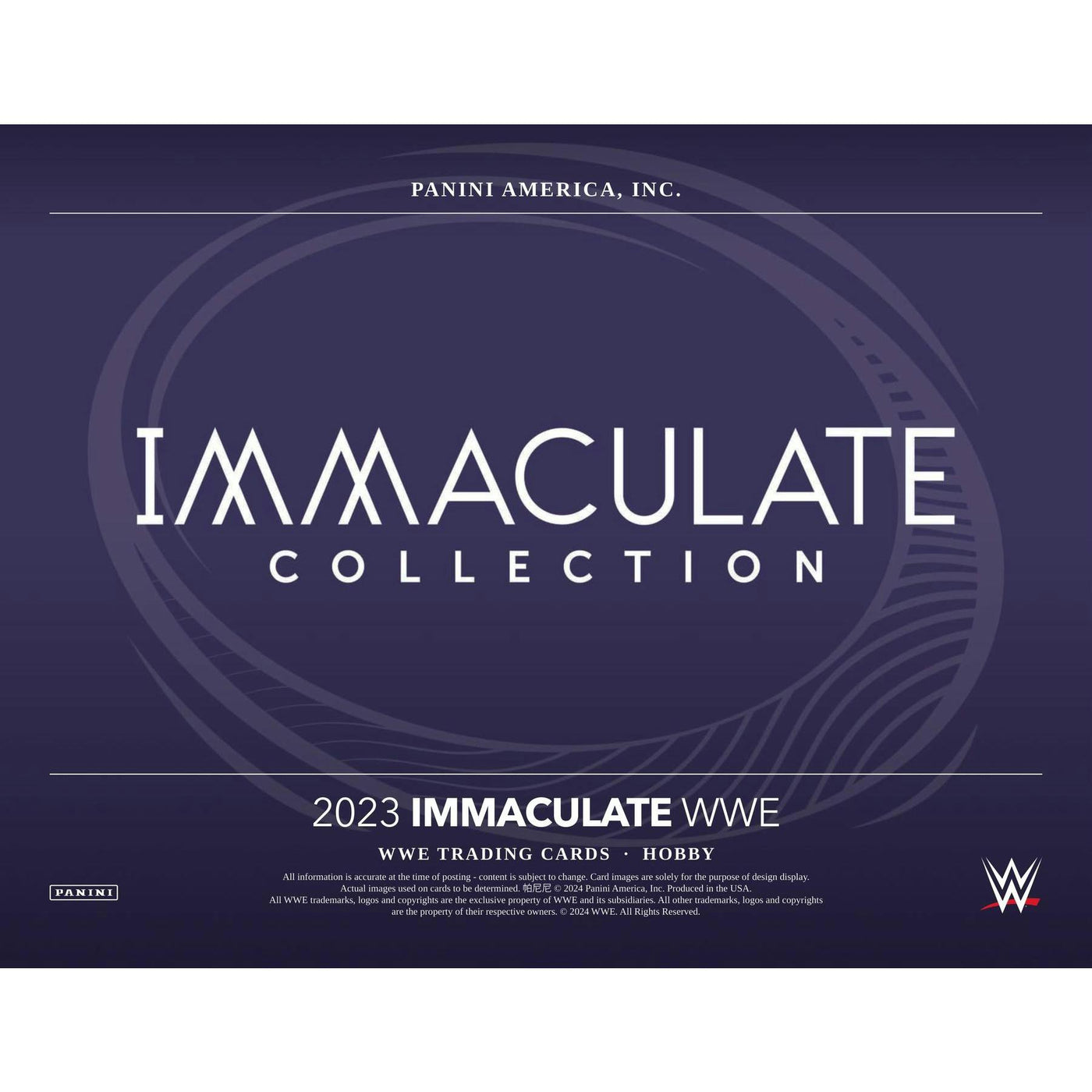 2023 Panini Immaculate WWE Wrestling Hobby 5-Box Case