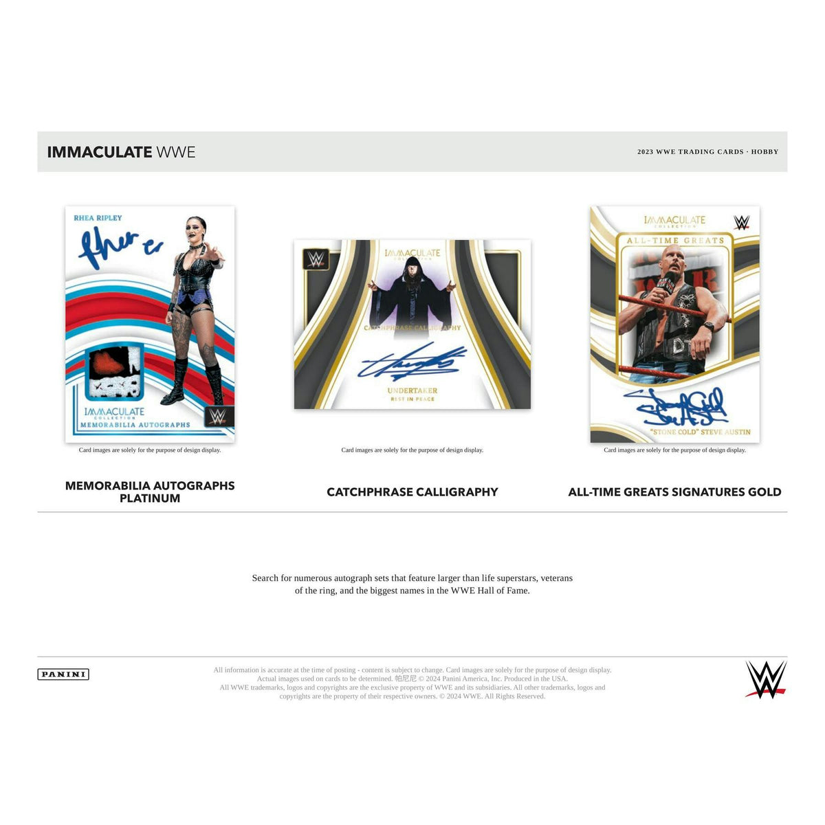 2023 Panini Immaculate WWE Wrestling Hobby 5-Box Case
