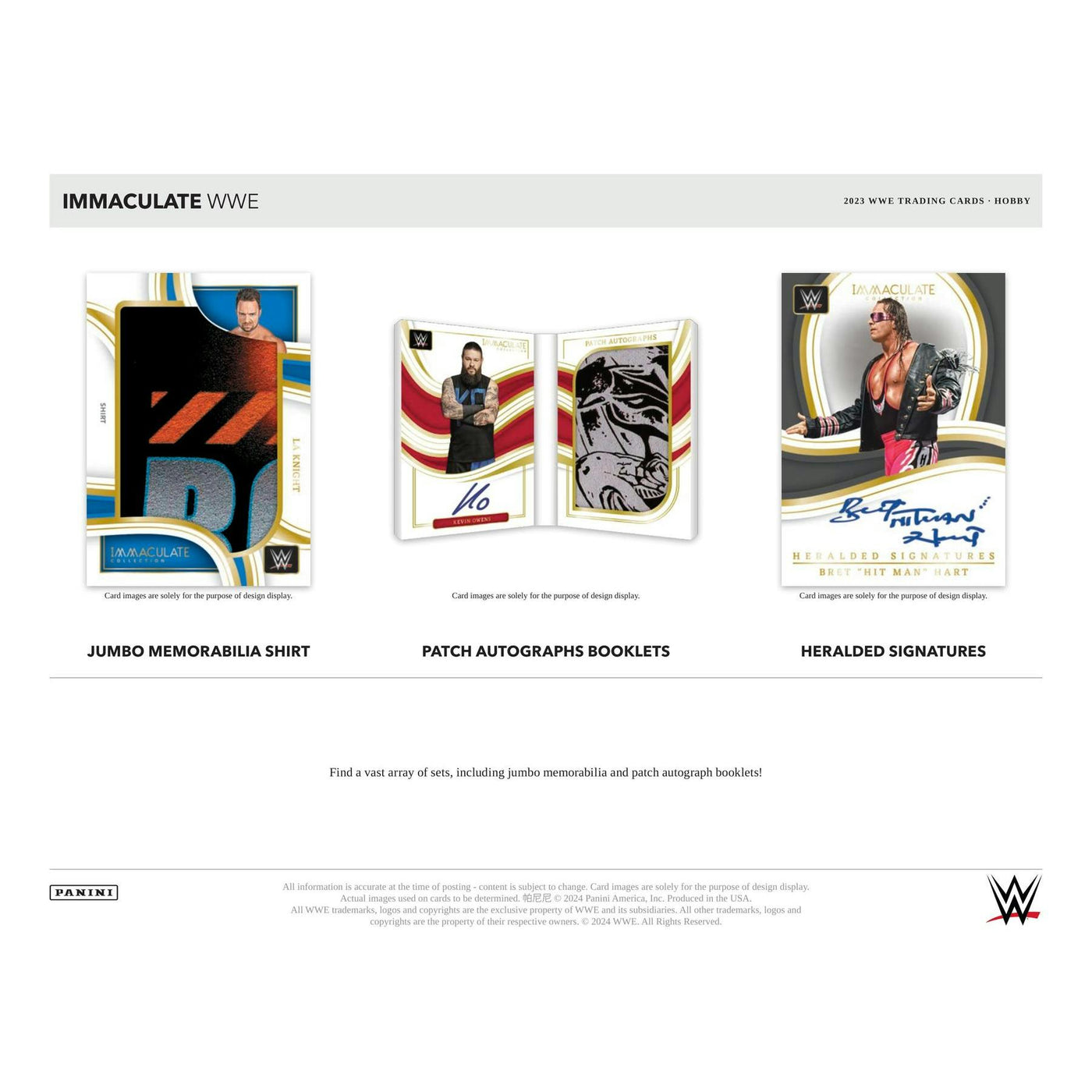 2023 Panini Immaculate WWE Wrestling Hobby 5-Box Case