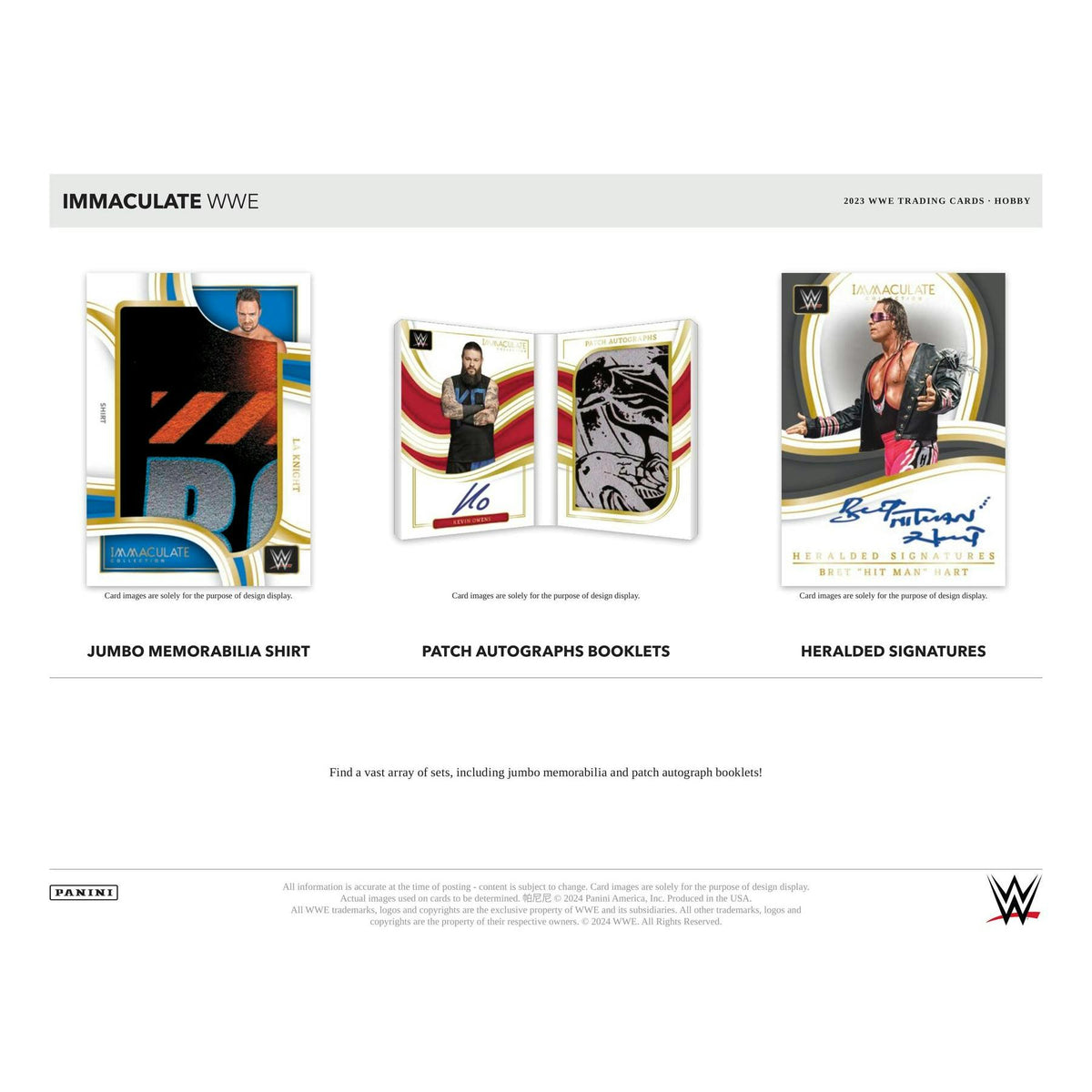 2023 Panini Immaculate WWE Wrestling Hobby Box