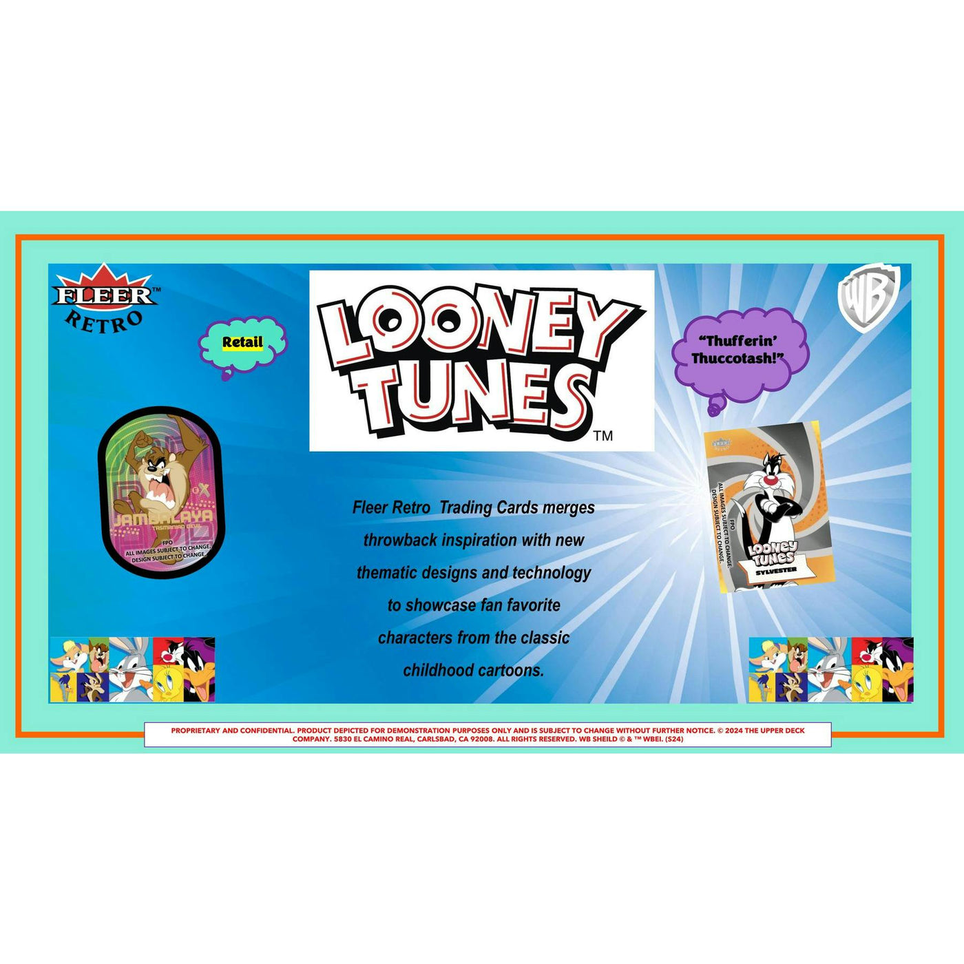 2024 Upper Deck Fleer Retro Looney Tunes Blaster 20-Box Case