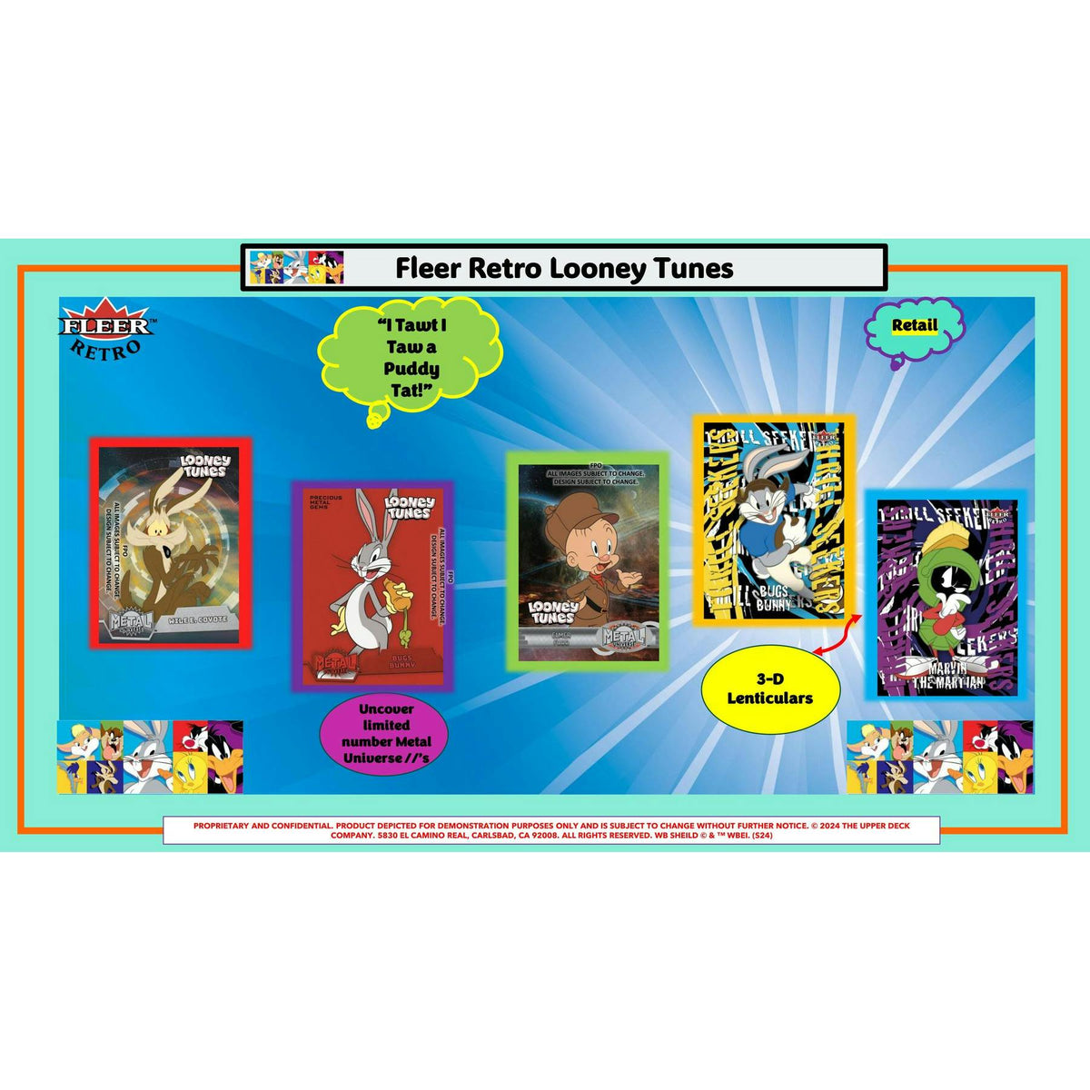 2024 Upper Deck Fleer Retro Looney Tunes Blaster 20-Box Case