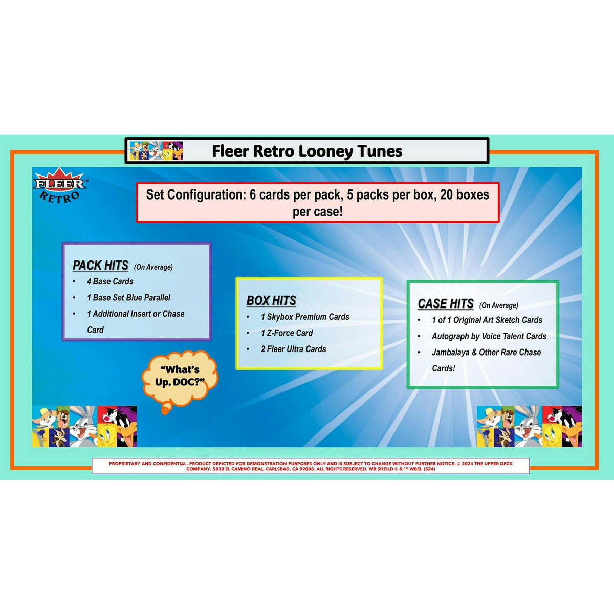 2024 Upper Deck Fleer Retro Looney Tunes Blaster 20-Box Case