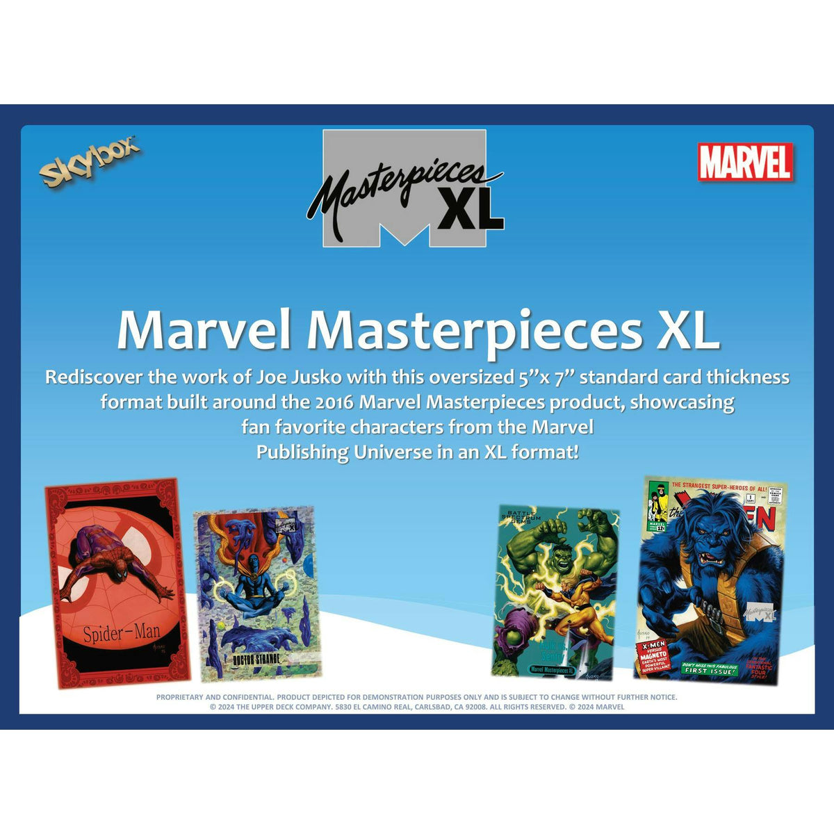 2024 Upper Deck Marvel Masterpieces XL (featuring Joe Jusko) Hobby 12-Box Case