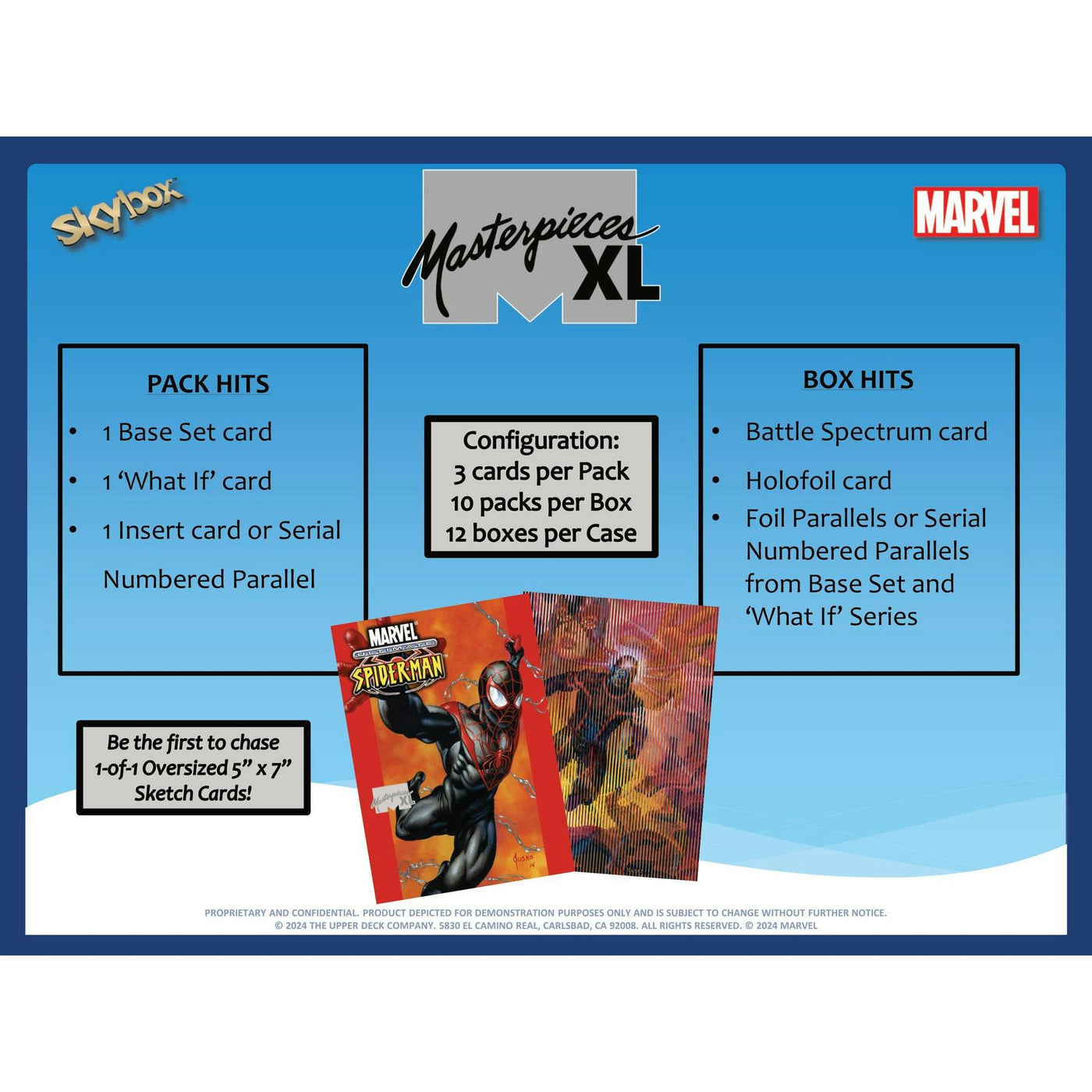 2024 Upper Deck Marvel Masterpieces XL (featuring Joe Jusko) Hobby 12-Box Case