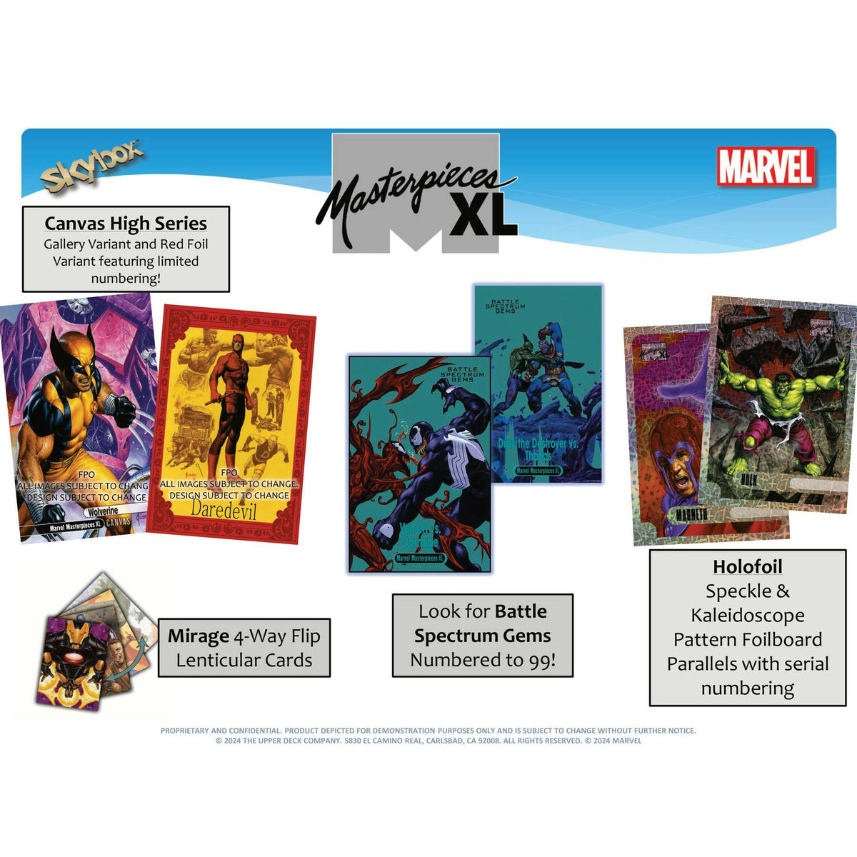 2024 Upper Deck Marvel Masterpieces XL (featuring Joe Jusko) Hobby 12-Box Case