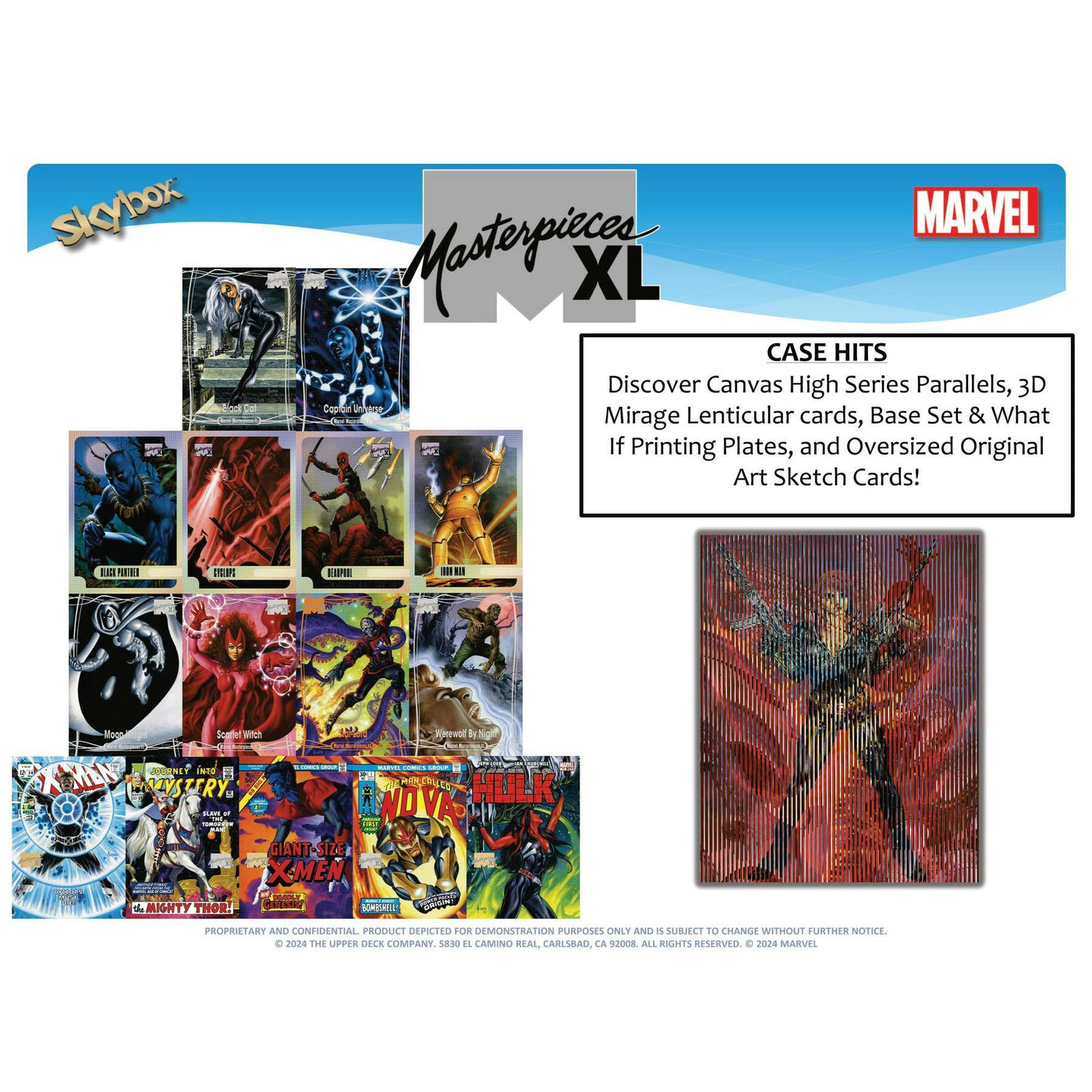 2024 Upper Deck Marvel Masterpieces XL (featuring Joe Jusko) Hobby 12-Box Case