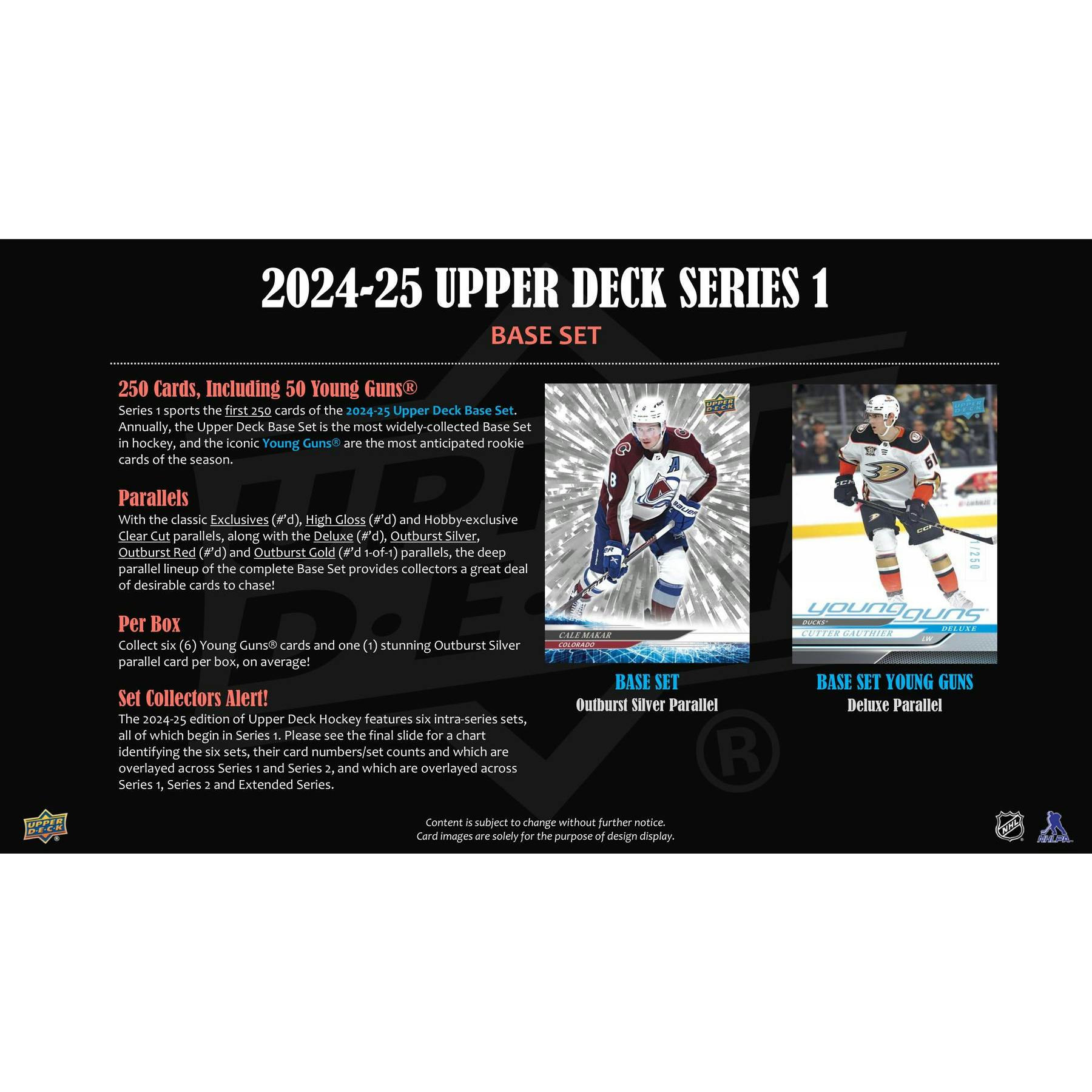 2024/25 Upper Deck Series 1 Hockey Hobby Pack